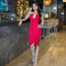 VESTIDO ROJO LICRA