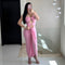 VESTIDO ROSA STRAPLE